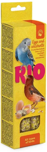 Лакомства Rio для всех видов птиц с яйцом и ракушечником, 2 шт по 40 г