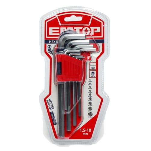 Шестигранный ключ Emtop EHKY1091, Стальной