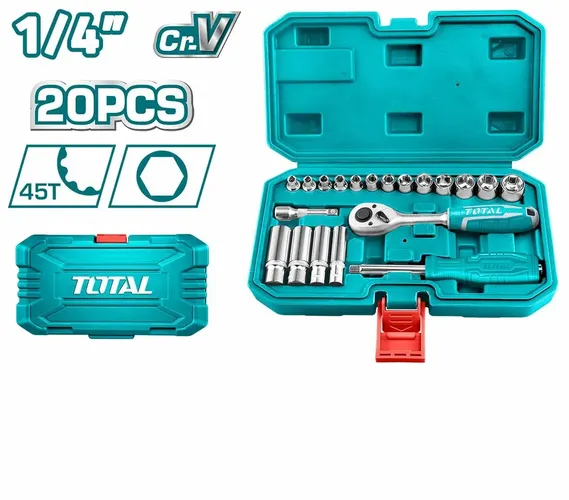 Набор инструментов Total THT141201, Голубой, купить недорого