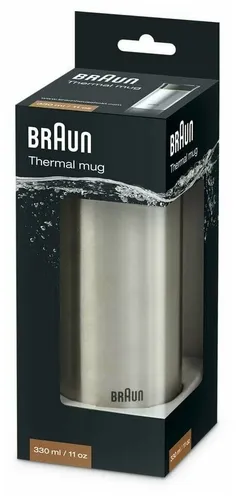 Термокружка Braun BRSC001, Серебристый, купить недорого