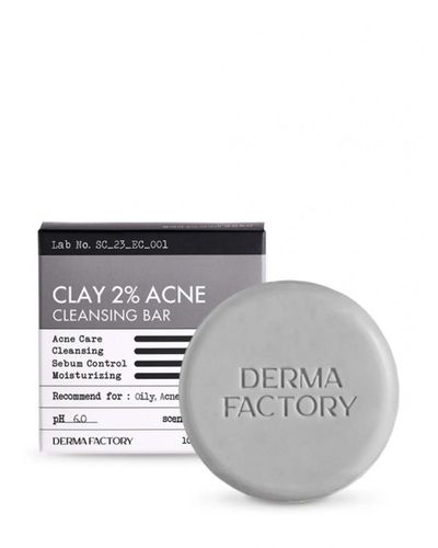 Мыло Derma Factory clay 2% acne cleansing bar