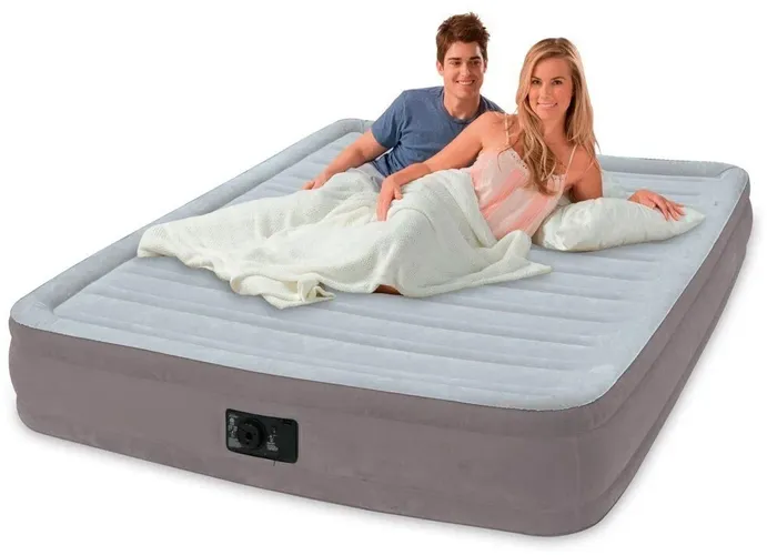 Надувная Кровать Intex Full Dura-Beam Comfort-Plush Airbed, Белый, в Узбекистане