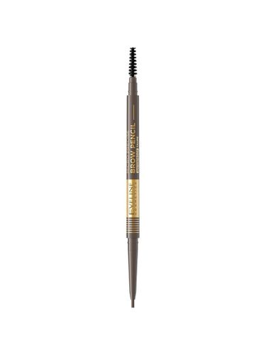 Карандаш для бровей Eveline micro precise brow pencil, №-01, черный