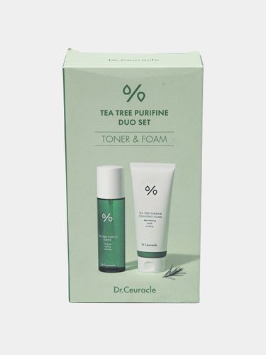 Уходовый набор для лица с чайным деревом Dr.Ceuracle TeaTree Purifine Duo Set TONER + FOAM