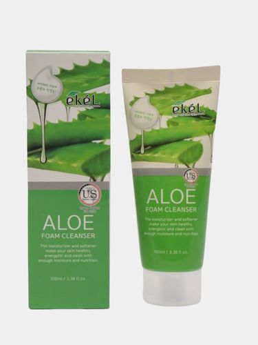Пенка для умывания с Алоэ Успокаивающая Ekel Foam Cleanser Aloe, 100 мл