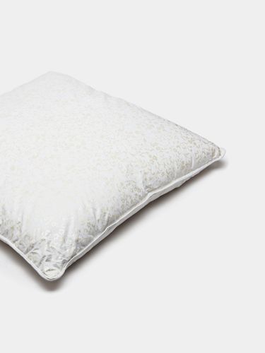 Подушка перьевая для сна IH-26, 70х70 см, Бело-золотой, купить недорого