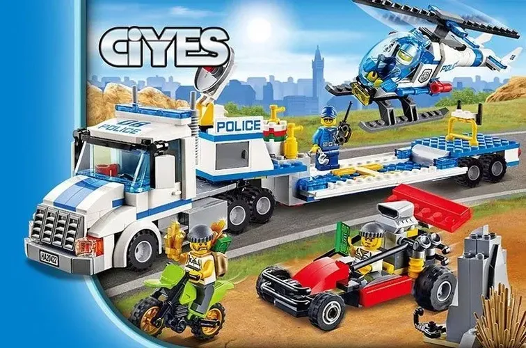 Конструктор Lego Ciyes "Полицеская команда" №20422, Разноцветные