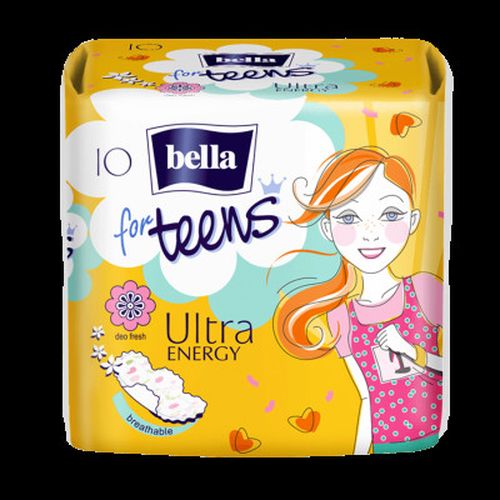 Ультратонкие прокладки Bella teens ultra energy, 10 шт