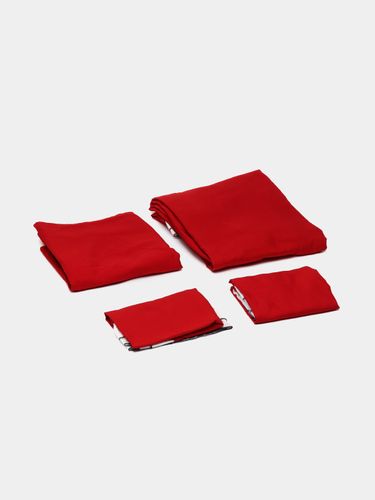 Комплект постельного белья IH-177, 4 шт, Красный