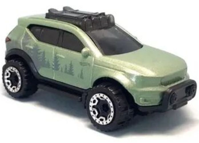 Машинка игрушка Hot Wheels Volvo XC40, Зеленый