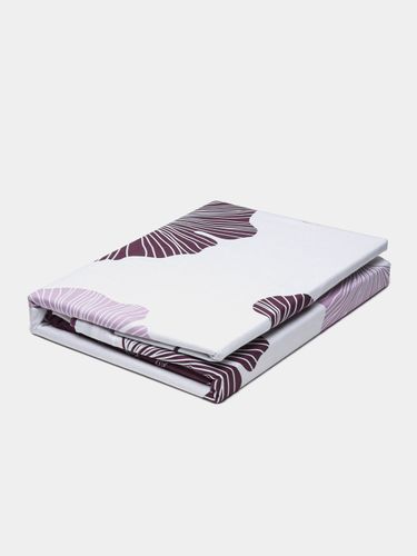 Комплект двуспального постельного белья IH-228, 4 шт, Бордово-белый, фото