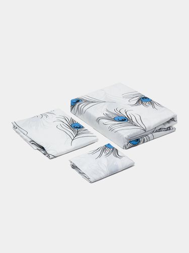 Комплект односпального постельного белья IH-109, 3 шт, Белый