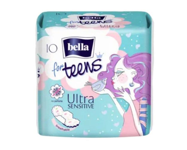 Ультратонкие Прокладки Bella Teens Ultra Sensitive, 10 шт