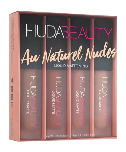 Набор помад 4 в 1 Huda Beauty Liquid Matte Minis Set Au Naturel Nudes