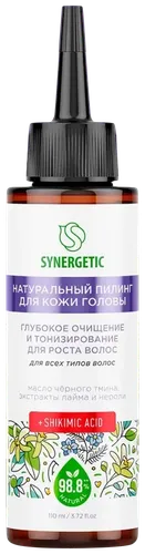 Натуральный пилинг для кожи головы Synergetic, 110 мл