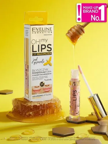 Блеск для губ с эффектом Увеличения Eveline Oh My Lips Maximizer Пчелиный Яд, 4.5 мл, фото № 4