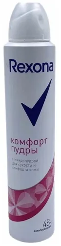 Антиперспирант-дезодорант спрей Комфорт Пудры Rexona, 200 мл, в Узбекистане