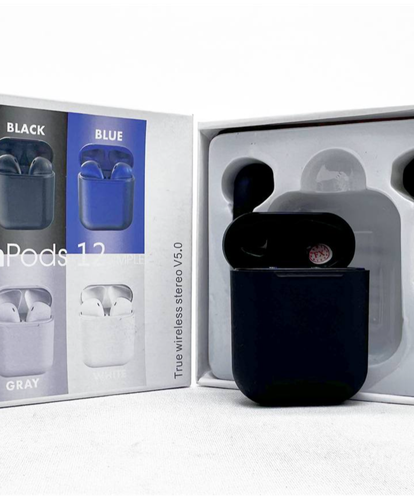 Simsiz naushniklar Airpods TWS InPods12, qora