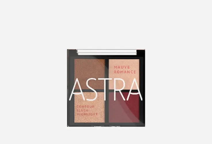 Палитра для контурирования лица Astra Make-Up The Romance Palette, №-02