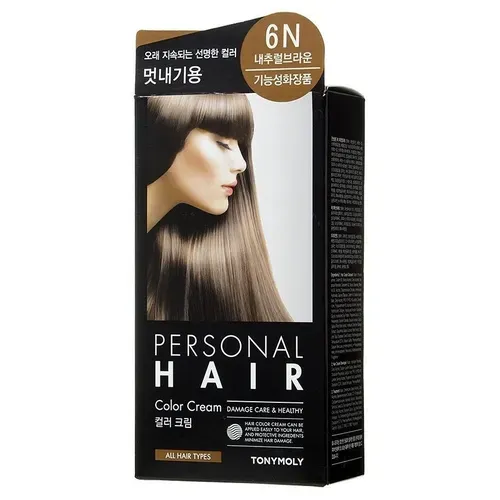 Крем краска для волос Tony Moly Personal Hair Color Cream,  6N, 80 мл