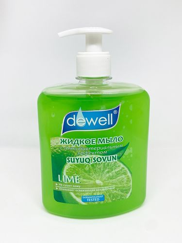 Мыло жидкое Dewell Lime эконом, 500 мл, купить недорого