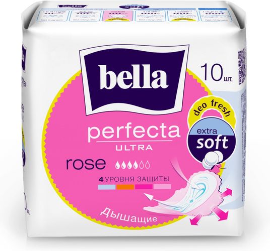 Прокладки женские Bella Perfecta Ultra Rose Deo Fresh, 10 шт