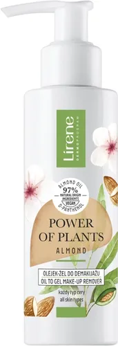 Гель-масло для снятия макияжа Lirene Power of plants almond, 145 мл