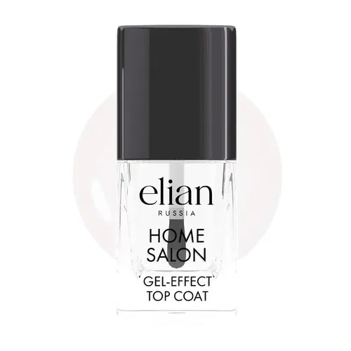 Топ покрытие для ногтей Elian Russia Home Salon Gel-Effect Top Coat, 11 мл