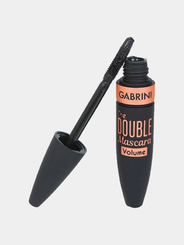 Тушь для ресниц Gabrini The Double Mascara Volume,Very Black, купить недорого