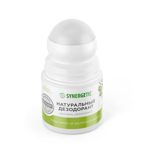 Натуральный дезодорант Synergetic бергамот-зелёный лайм, 50 мл, фото