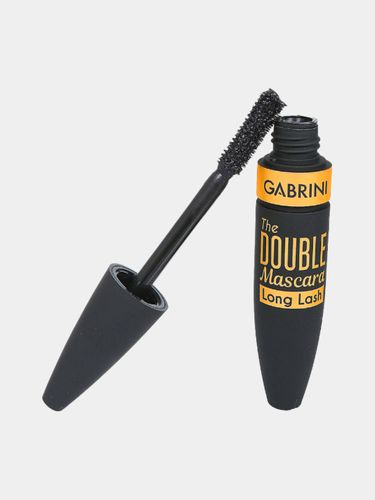 Тушь для ресниц Gabrini The Double Mascara Volume,Very Black, купить недорого