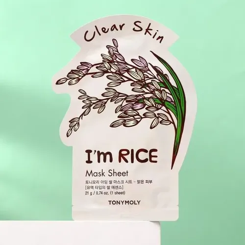 Маска для лица Tony Moly Im Rice с экстрактом риса, 21 мл