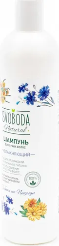 Шампунь для сухих волос Svoboda экстракт василька, календулы, пантенол, 430 мл