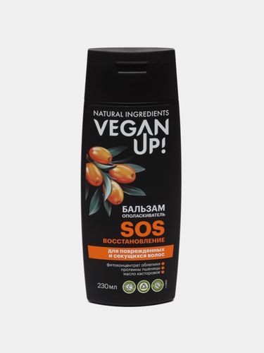 Sochlarni chayish uchun balzam VeganUp! SOS-tiklash, 230 ml