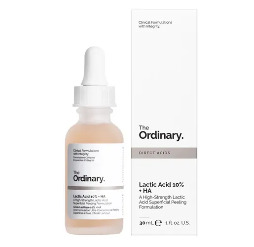 Peeling, sarum sut kislotasi The Ordinary, Lactic Acid 10% + HA, 30 ml