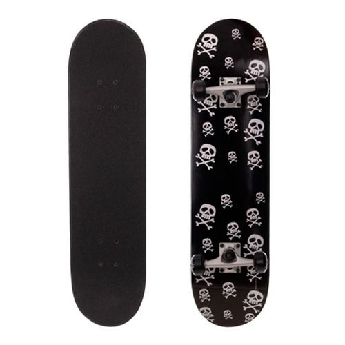 Скейтборд Skull 808 трюковой 31", Черный