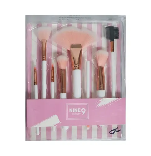 Набор кистей для макияжа Nine Beauty 9-Piece Makeup Kit White, №-518