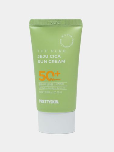 Крем солнцезащитный Pretty Skin Jeju Cica 50+, PA++++, 50 мл, купить недорого
