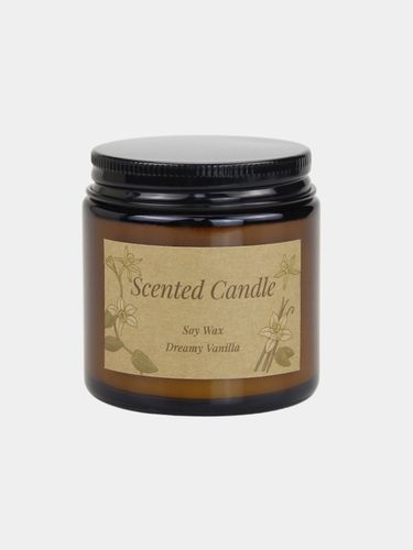 Свеча ароматическая Scented Candle в банке Dreamy Vanilla, в Узбекистане