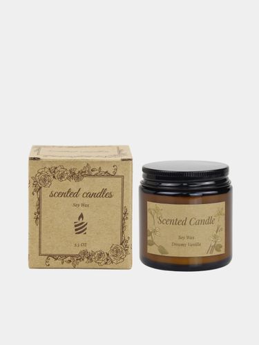 Свеча ароматическая Scented Candle в банке Dreamy Vanilla, купить недорого