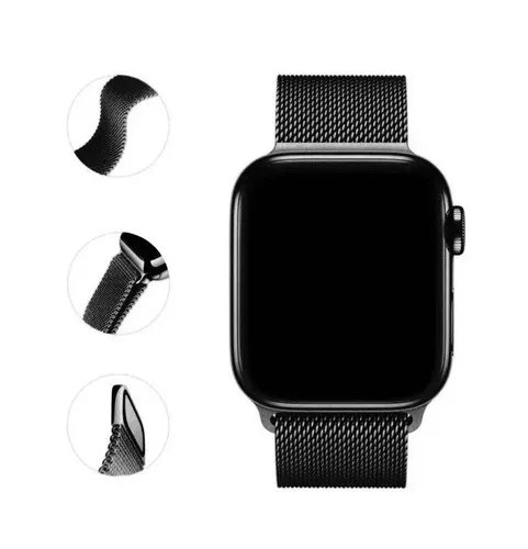 Ремешок Apple Watch Milanese, Черный, фото