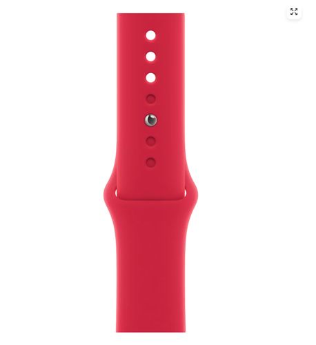 Часы Apple Watch Series 8, Gold Stainless Steel Case with Red Sport Band, 45 мм, купить недорого