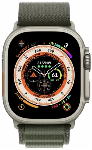Ремшок Apple Watch Alpine Loop, Replica, Зеленый, фото