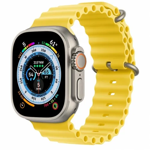 Часы Apple Watch Ultra, Titanium Case with Yellow Ocean Band, 49 мм