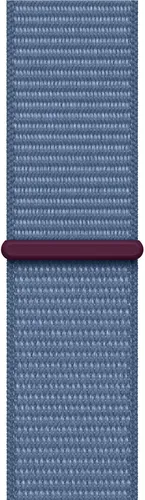 Часы Apple Watch Series 9, Silver Aluminum Case with Winter Blue Sport Loop, 45 мм, купить недорого