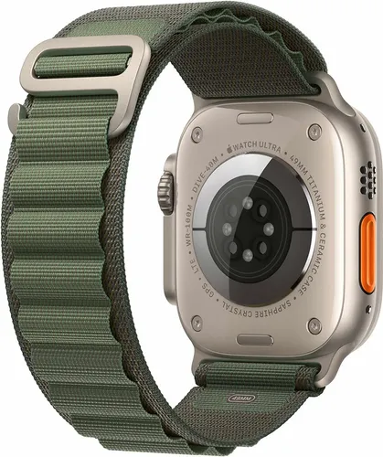 Часы Apple Watch Ultra, Titanium Case with Green Alpine Loop, 49 мм, в Узбекистане