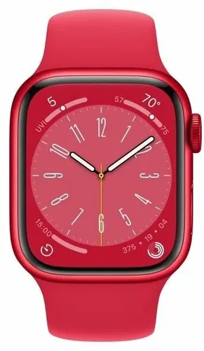 Часы Apple Watch Series 8, Red Aluminium Case with Red Sport Band, 45 мм, в Узбекистане