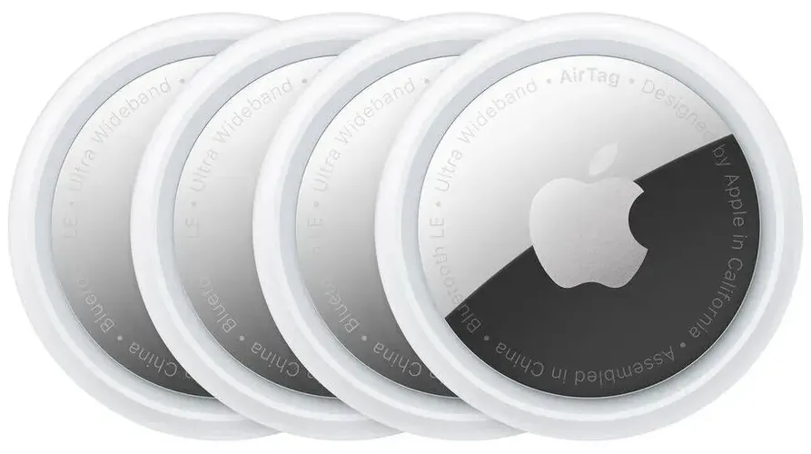 Трекер Apple AirTag 4 pack, Серебристый