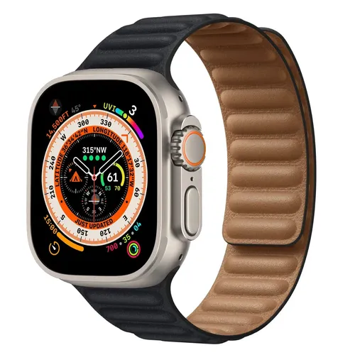 Ремешок Apple Watch Band Leather Link, Midnight