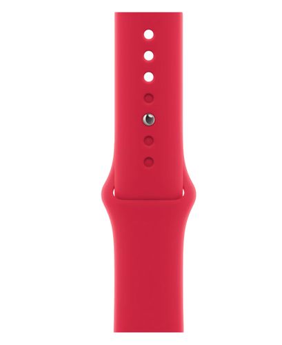 Часы Apple Watch Series 8, Graphite Stainless Steel Case with Red Sport Band, 45 мм, купить недорого